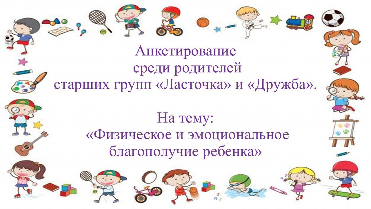 Анкетирование  для родителей